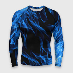 Рашгард мужской BLUE FIRE FLAME, цвет: 3D-принт