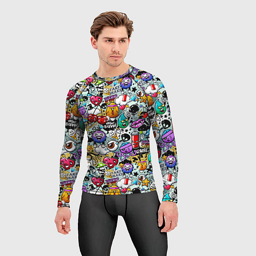 Мужской рашгард Stickerboom / 3D-принт – фото 3