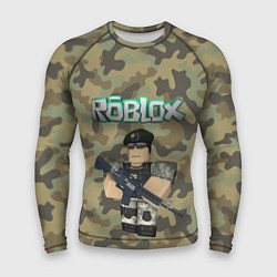 Рашгард мужской Roblox 23 February Camouflage, цвет: 3D-принт