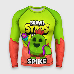 Рашгард мужской BRAWL STARS SPIKE, цвет: 3D-принт