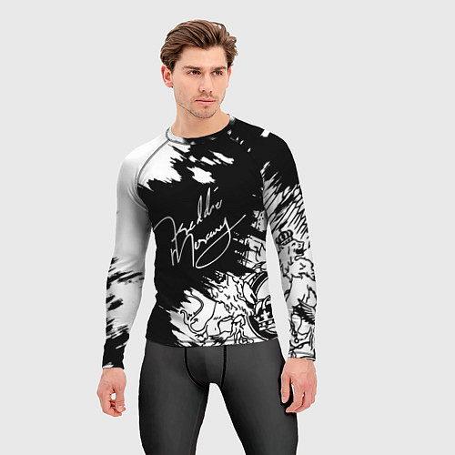 Мужской рашгард Автограф Фредди Меркьюри / 3D-принт – фото 3