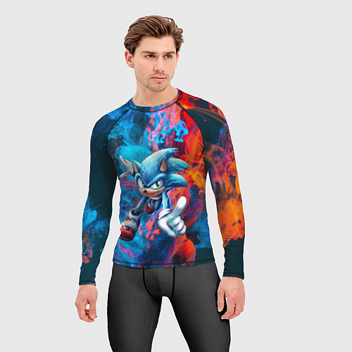 Мужской рашгард SONIC / 3D-принт – фото 3