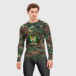 Рашгард мужской Автомобильные войска камуфляж, цвет: 3D-принт — фото 2