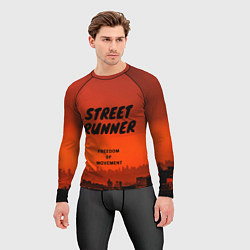 Рашгард мужской Street runner, цвет: 3D-принт — фото 2