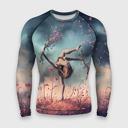 Мужской рашгард Танцующая с цветами ведьма