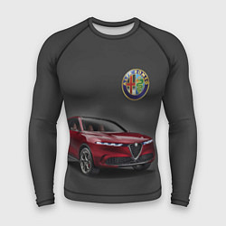 Рашгард мужской Alfa Romeo - Italy, цвет: 3D-принт