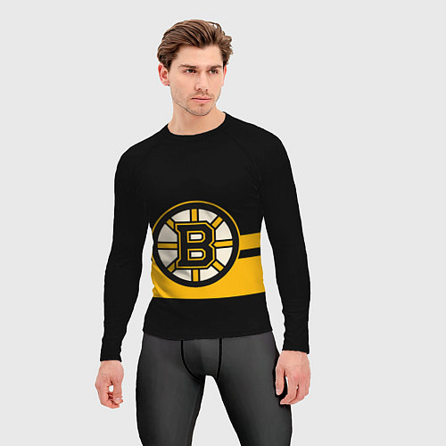 Мужской рашгард BOSTON BRUINS NHL / 3D-принт – фото 3