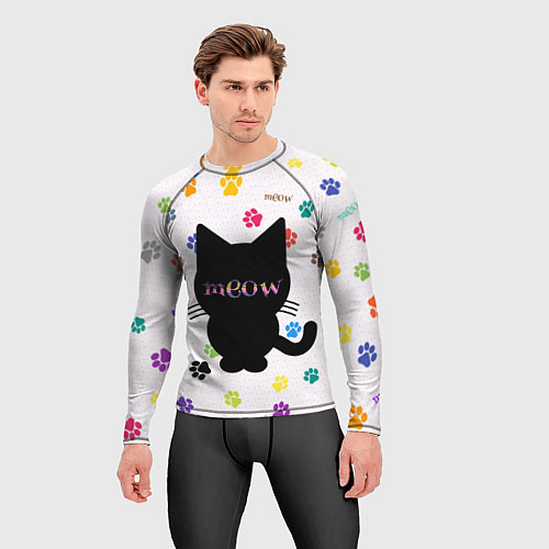 Мужской рашгард Meow / 3D-принт – фото 3
