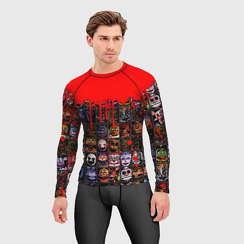 Мужской рашгард Five Nights At Freddys / 3D-принт – фото 3