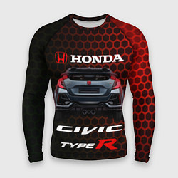 Рашгард мужской Honda Civic Type R, цвет: 3D-принт