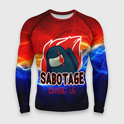 Рашгард мужской Among us sabotage, цвет: 3D-принт