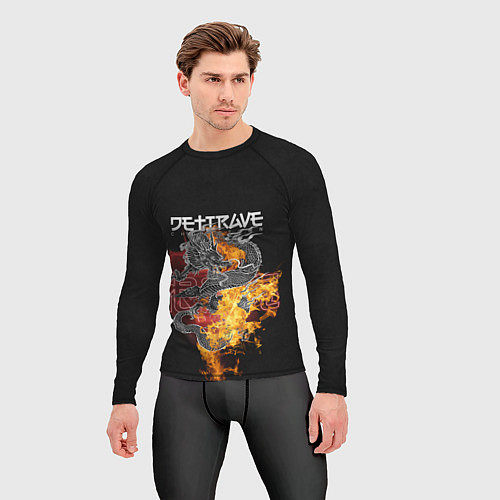 Мужской рашгард Дети Rave China Town / 3D-принт – фото 3