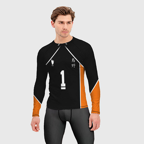Мужской рашгард Форма капитана Haikyuu!! / 3D-принт – фото 3