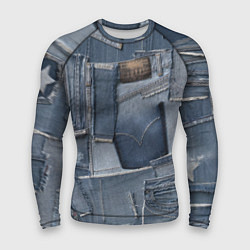 Рашгард мужской Jeans life, цвет: 3D-принт