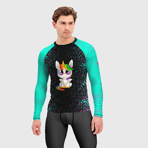 Мужской рашгард Единорог / 3D-принт – фото 3