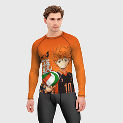 Рашгард мужской ВОЛЕЙБОЛ!! HAIKYUU!!, цвет: 3D-принт — фото 2