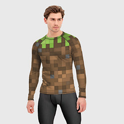 Рашгард мужской Minecraft камуфляж, цвет: 3D-принт — фото 2