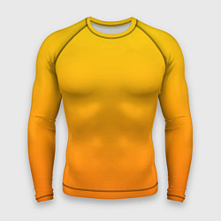 Рашгард мужской Оранжевый градиент, цвет: 3D-принт