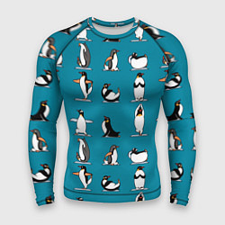 Рашгард мужской Пингвина на заярдке, цвет: 3D-принт