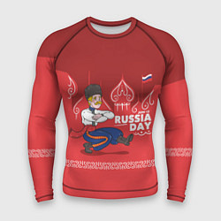 Рашгард мужской День России, цвет: 3D-принт