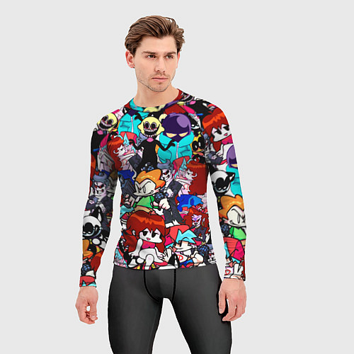 Мужской рашгард FRIDAY NIGHT FUNKIN / 3D-принт – фото 3