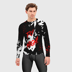 Рашгард мужской HAIKYU ВОЛЕЙБОЛ, цвет: 3D-принт — фото 2