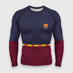 Мужской рашгард FC Barcelona Flag and team Logo 202122