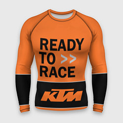 Рашгард мужской KTM READY TO RACE Z, цвет: 3D-принт