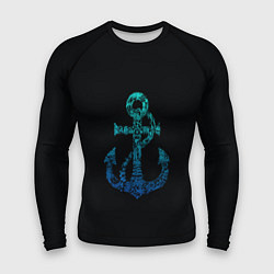 Рашгард мужской Navy Anchor, цвет: 3D-принт