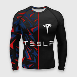 Рашгард мужской TESLA MOTORS ТЕСЛА, цвет: 3D-принт