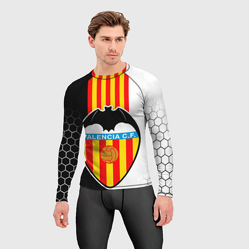 Мужской рашгард FC VALENCIA ФК ВАЛЕНСИЯ / 3D-принт – фото 3