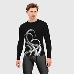 Рашгард мужской Octopus Black and White, цвет: 3D-принт — фото 2