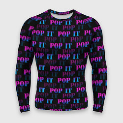 Рашгард мужской POP it НАДПИСИ, цвет: 3D-принт