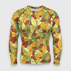 Рашгард мужской Яркие осенние листья, цвет: 3D-принт