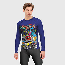 Рашгард мужской Gas Garage, цвет: 3D-принт — фото 2