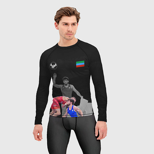 Мужской рашгард Dagestan wrestling Uguev / 3D-принт – фото 3