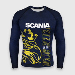 Рашгард мужской Scania king of the road, цвет: 3D-принт