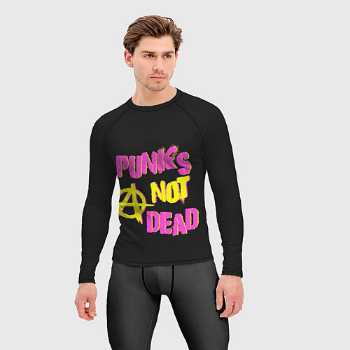 Мужской рашгард Панк анархия / 3D-принт – фото 3