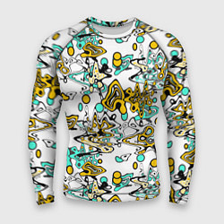 Мужской рашгард Абстрактный современный узор в стиле граффити