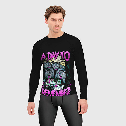 Мужской рашгард A Day to Remember / 3D-принт – фото 3