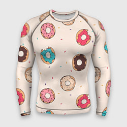 Рашгард мужской Кусанные пончики, цвет: 3D-принт