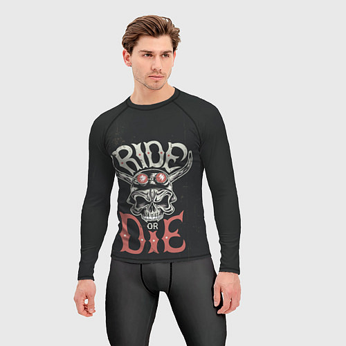 Мужской рашгард Ride or die / 3D-принт – фото 3