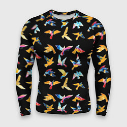 Рашгард мужской Акварельные птица, цвет: 3D-принт