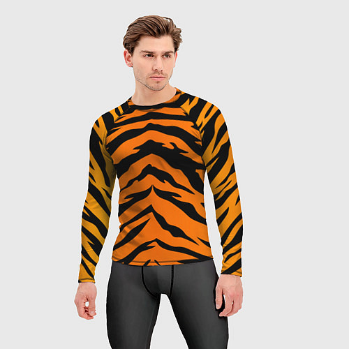 Мужской рашгард Шкура тигра / 3D-принт – фото 3