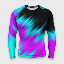 Мужской рашгард НЕОНОВЫЕ ПОЛОСЫ И НИЧЕГО ЛИШНЕГО NEON STRIPES