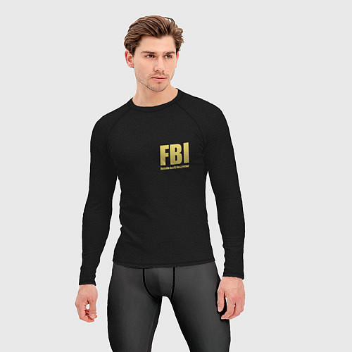 Мужской рашгард FBI Female Body Inspector / 3D-принт – фото 3