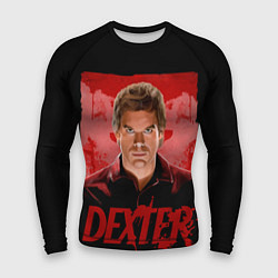 Рашгард мужской Dexter Декстер портрет постер, цвет: 3D-принт