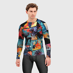 Рашгард мужской Ведьмак The Witcher комикс, цвет: 3D-принт — фото 2