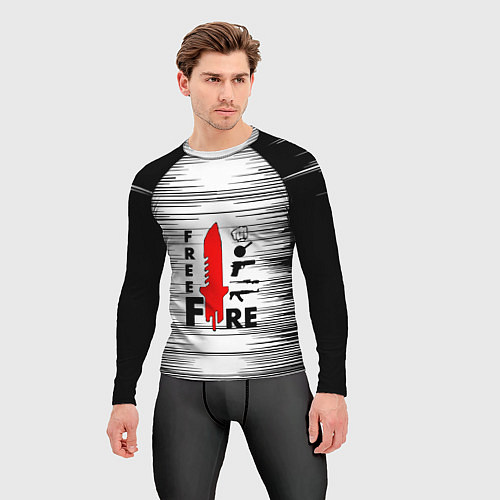 Мужской рашгард Free Fire Фри Фаер, / 3D-принт – фото 3