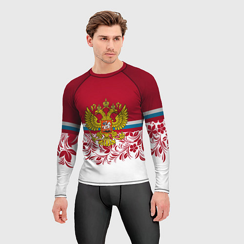Мужской рашгард Российский герб / 3D-принт – фото 3